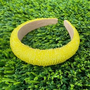 New Yellow crystal headband